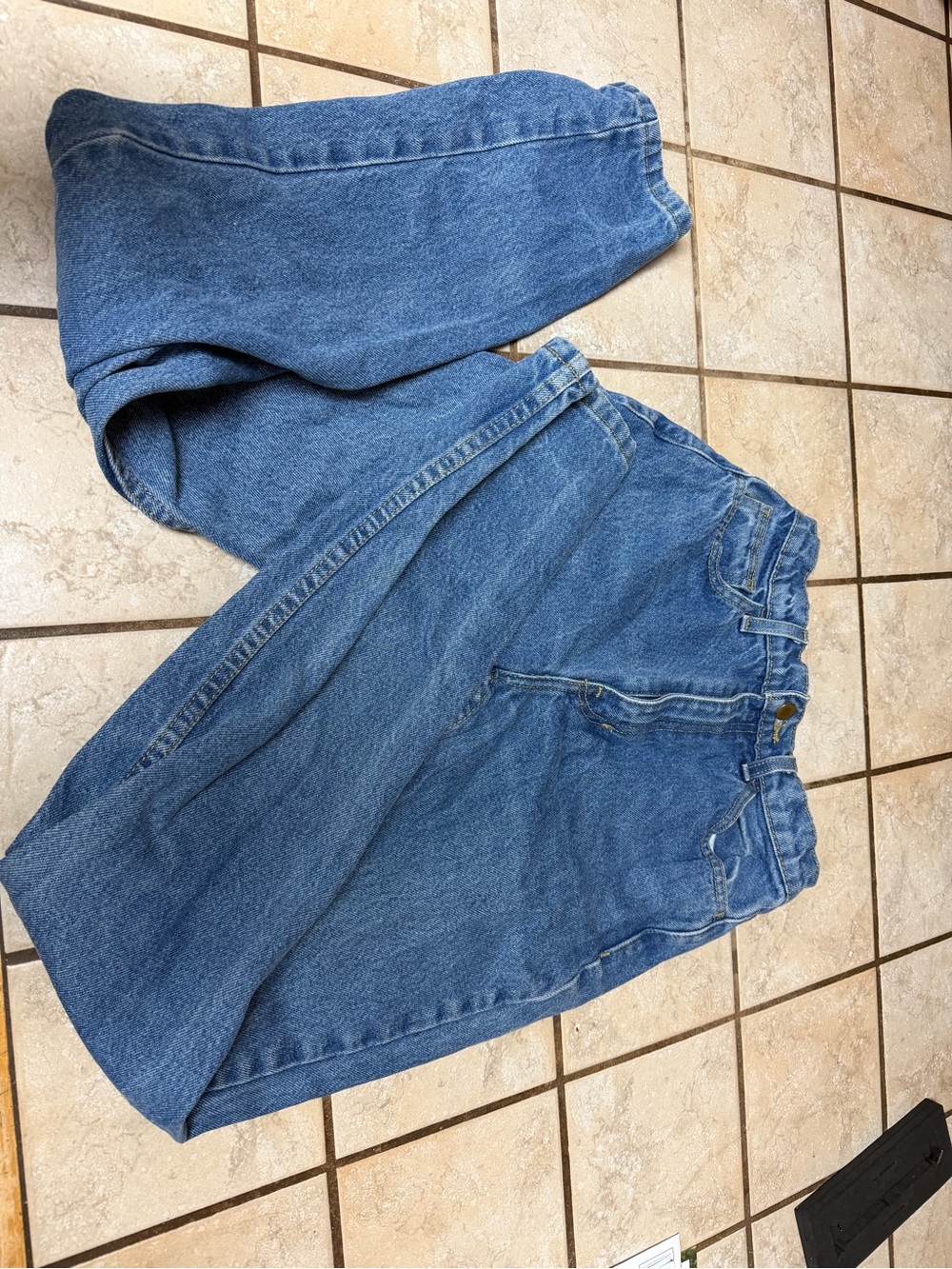 American Apparel Light Blue High-Waist Denim Jeans